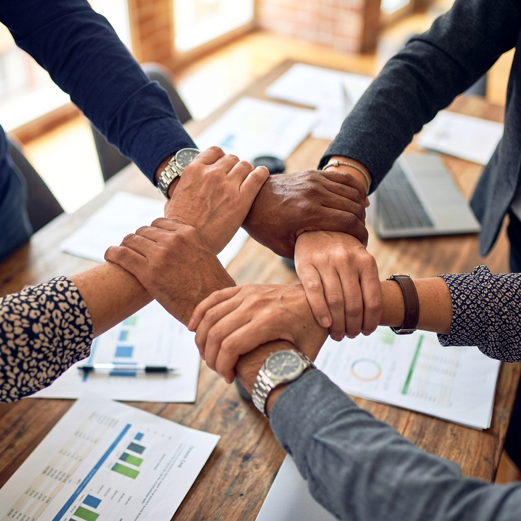 SLBA Member Banks Hands Joined in Unity and Partnership